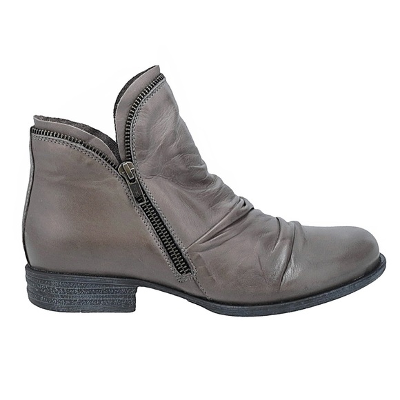 Miz Mooz Luna ruched leather ankle booties with dual side zip 9 $175 - Picture 10 of 11